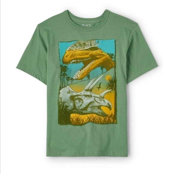 The children’s place boys graphic tee shirt new with tags. Dinosaur graphic - Picture 1 of 4